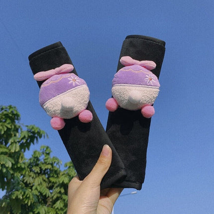 Car Accessories Decorate Seat Belt Cover Shoulder Strap Harness Cushion Cartoon Cloud Car Seatbelt Shoulder Pad Protector