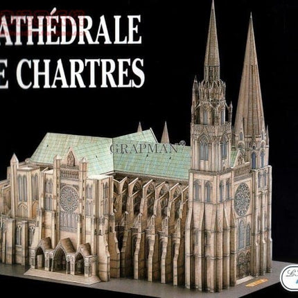 Cathedral Castle Architecture Series LInstant Retro Hand-painted Paper Model DIY Handmade Toy