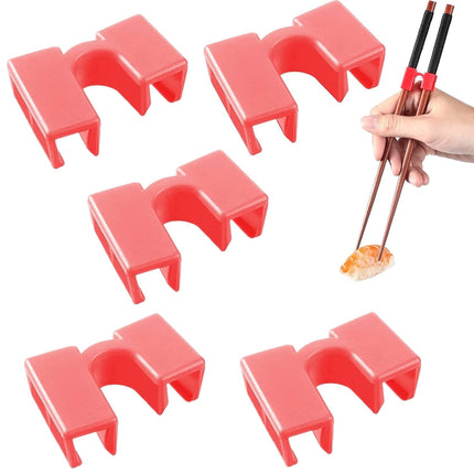 5PCS Reusable Chopstick Helpers Training Chinese Chopsticks Trainer Holder for Adouts Beginner Trainers or Learner