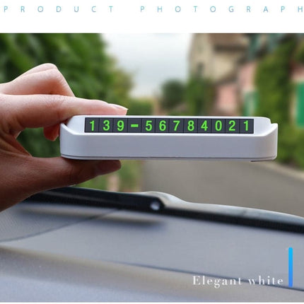 Car Temporary Parking Card Phone Number Card Plate Telephone Number Car Park Stop Automobile Accessories Car-styling 13x2.5cm