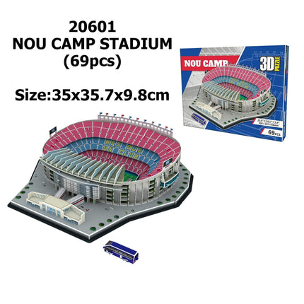 Miniature Football Field 3D DIY Puzzle World Famous Stadiums Models Football Game Peripheral Toys Fans Birthday Toys Gifts DDJ