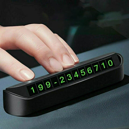 Luminous Car Temporary Parking Card Car Phone Number Card Car Sticker Phone Number Hidden Stop Sign Card