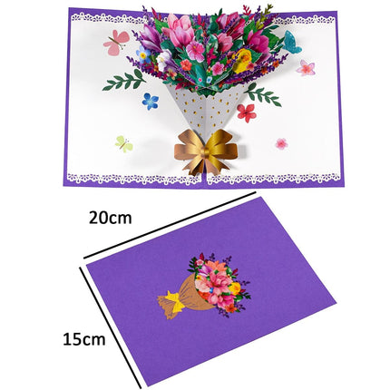 Happy Mothers Day Greeting Card Pop Up 3D Gift for Mom
