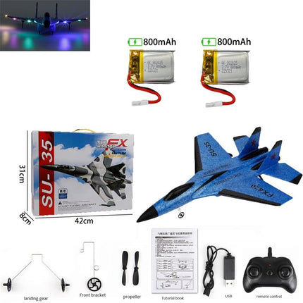800mAh SU-35 Enhanced Edition Large Battery RC Plane Avion RC Flying Model Gliders Kids Remote Control Airplane Child Toys Gifts