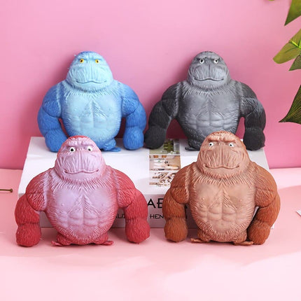 Novel Design Animal Gorilla Stretch Toy Anxiety Soothing Fidget Decompression Fun Monkey Gorilla Decompression Squeeze Toy