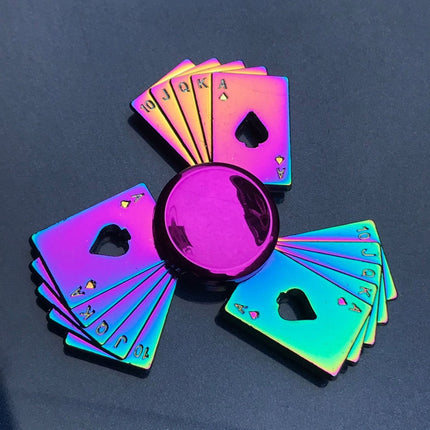 Metal Rainbow Fidget Spinner EDC Hand Spinner Anti-Anxiety Toy for Spinners Focus Relief Stress ADHD Finger Spinner Kids Toys