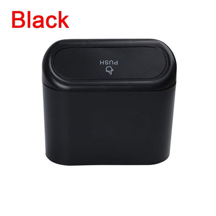 Hanging Car Trash Can Vehicle Garbage Dust Case Storage Box ABS Square Pressing Trash Bin Auto Interior Accessories for Car