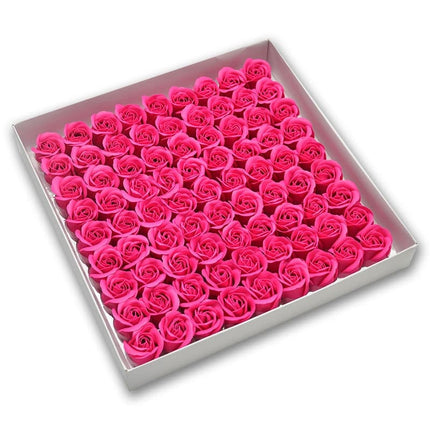 81Pcs Artificial Soap Flower Rose Flower Head Decor Flower Box Essential Wedding Bouquet Valentine'S DayGift Holding Flower Gift