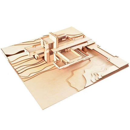 1/200 Scale Fallingwater Villa Model Architectural Model DIY Scene Model Building Sand Table Material (material package)
