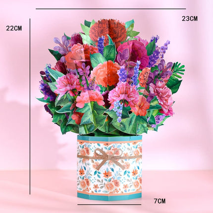 Happy Mothers Day Greeting Card Pop Up 3D Gift for Mom