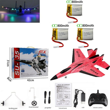 800mAh SU-35 Enhanced Edition Large Battery RC Plane Avion RC Flying Model Gliders Kids Remote Control Airplane Child Toys Gifts