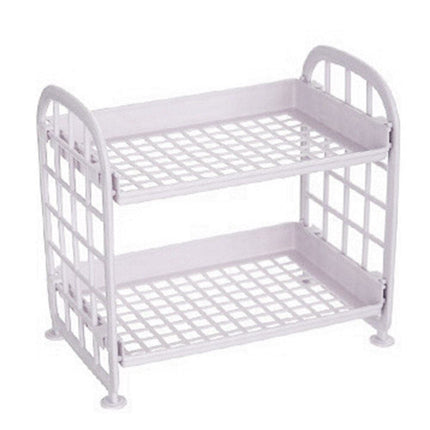 Multifunctional Shelves Double-layer Rack Shoes Shelf Plastic Desk Shelves Bathroom Cosmetic Storage Kitchen Sundries Organizer