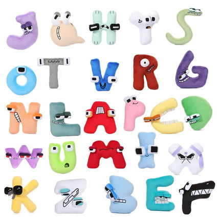 Alphabet Lore Plush Toys English Numbr Letter Stuffed Animal Plushie Doll Toys Gift For Kid Children Educational Birthday Gifts
