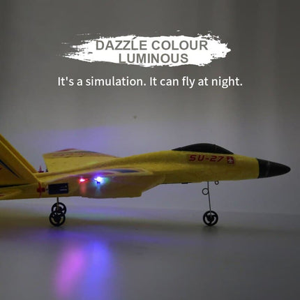 RC Aircraft SU27 Plane 2.4G Radio Control Glider Remote Controlled Fighter Plane Foam Airplane Model Toys for Children Boys