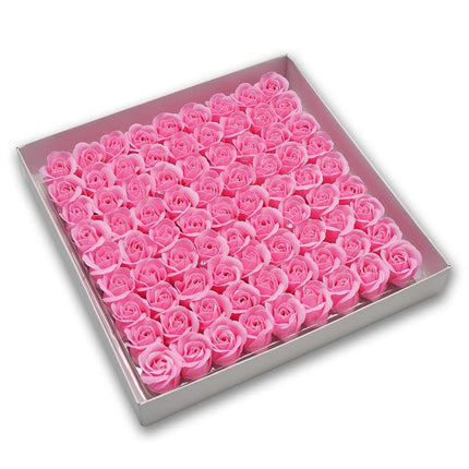 81Pcs Artificial Soap Flower Rose Flower Head Decor Flower Box Essential Wedding Bouquet Valentine'S DayGift Holding Flower Gift