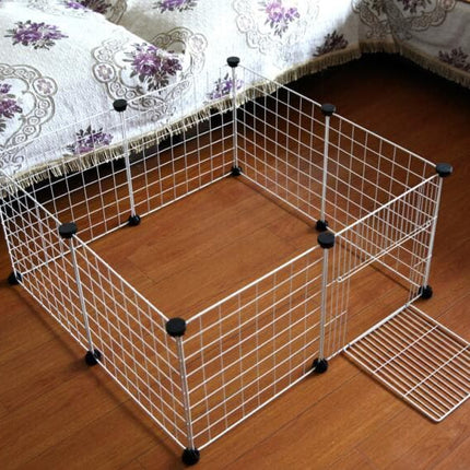 Foldable Pet Playpen Iron Fence Puppy Kennel House Exercise Training Puppy Kitten Space Dogs Supplies rabbits guinea pig Cage