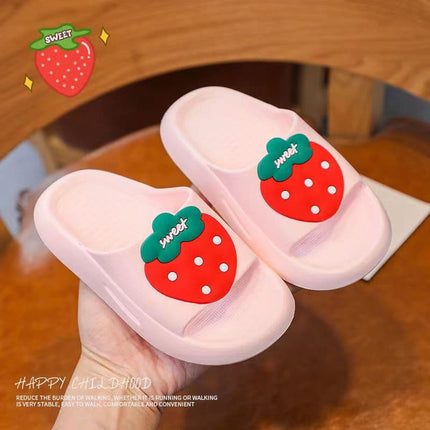 Pink Rabbit Children's Slippers Summer Non-slip Bath Cartoon Household Children Bunny Slipper for Teenage Girls and Boys Slipper