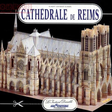 Cathedral Castle Architecture Series LInstant Retro Hand-painted Paper Model DIY Handmade Toy