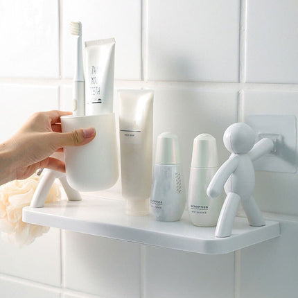 Bathroom Shelves No-drill Corner Shelf Shower Towel Shampoo Storage Rack Cosmetic Toilet Organizer Bathroom Kitchen Accessories