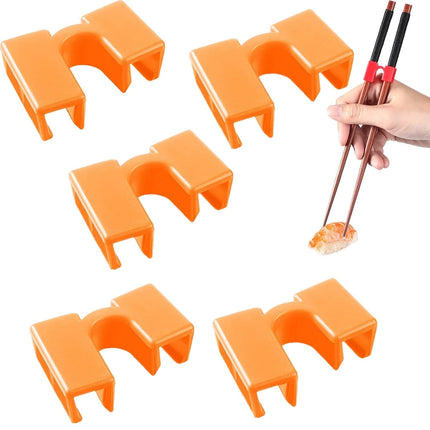 5PCS Reusable Chopstick Helpers Training Chinese Chopsticks Trainer Holder for Adouts Beginner Trainers or Learner