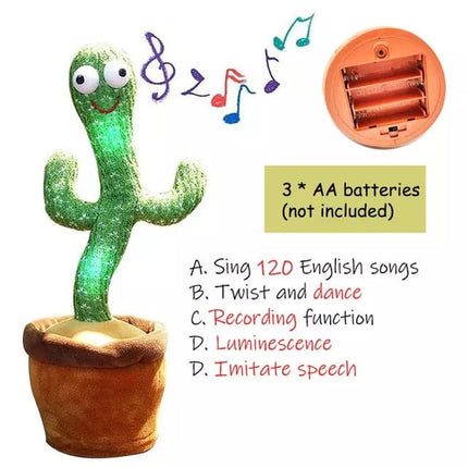 Birthday Present Dancing Cactus Electron Plush Toy Soft Plush Doll Babies Cactus That Can Sing And Dance Voice Interactive Bled
