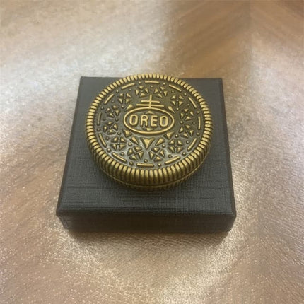 Fidget Coin Metal Spinner Decompression Toys EDC Haptic Spin Simulation Cookies Sounding Noise Office Adult Kids PPB Gift