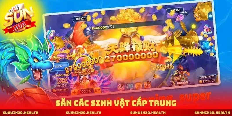 Săn các sinh vật cấp trung